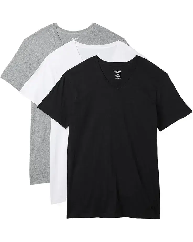Men's 2(X)IST 3-Pack ESSENTIAL Jersey V-Neck T-Shirt