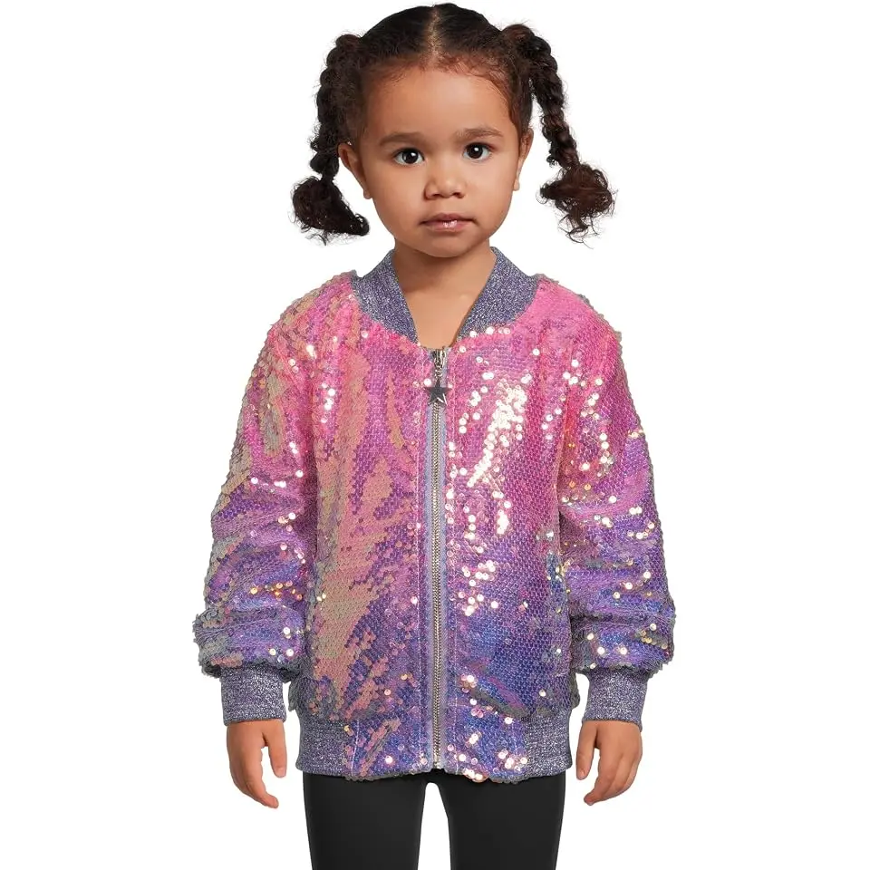 Lavender Haze Sequin Bomber (Toddler/Little Kid/Big Kid)