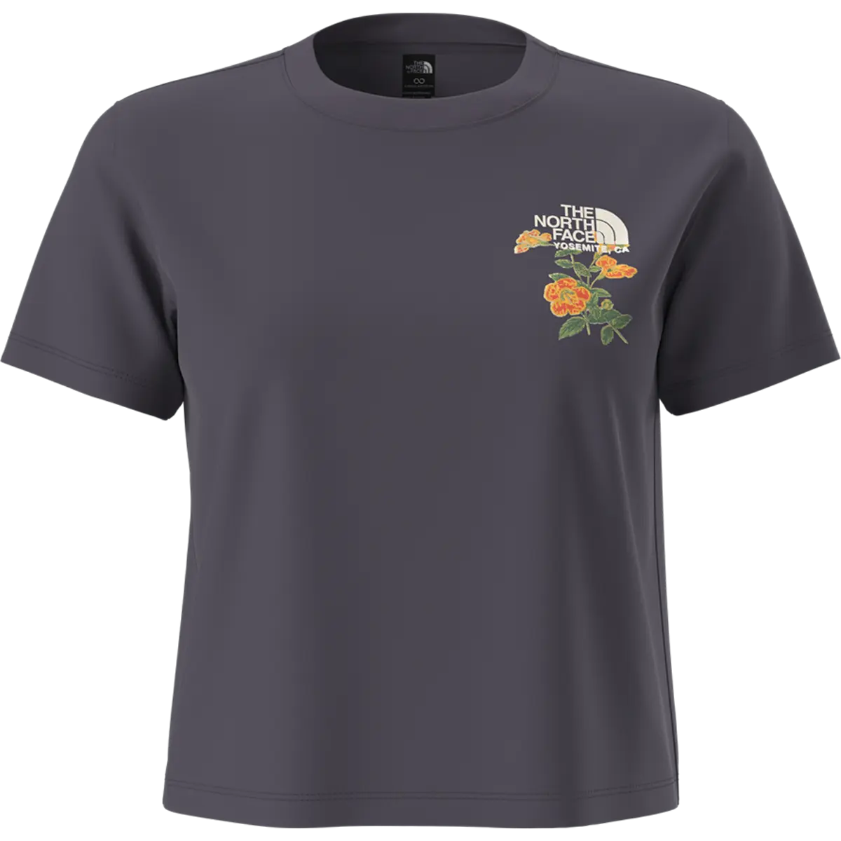 Women's Flora Embroidered Regular Short Sleeve Tee