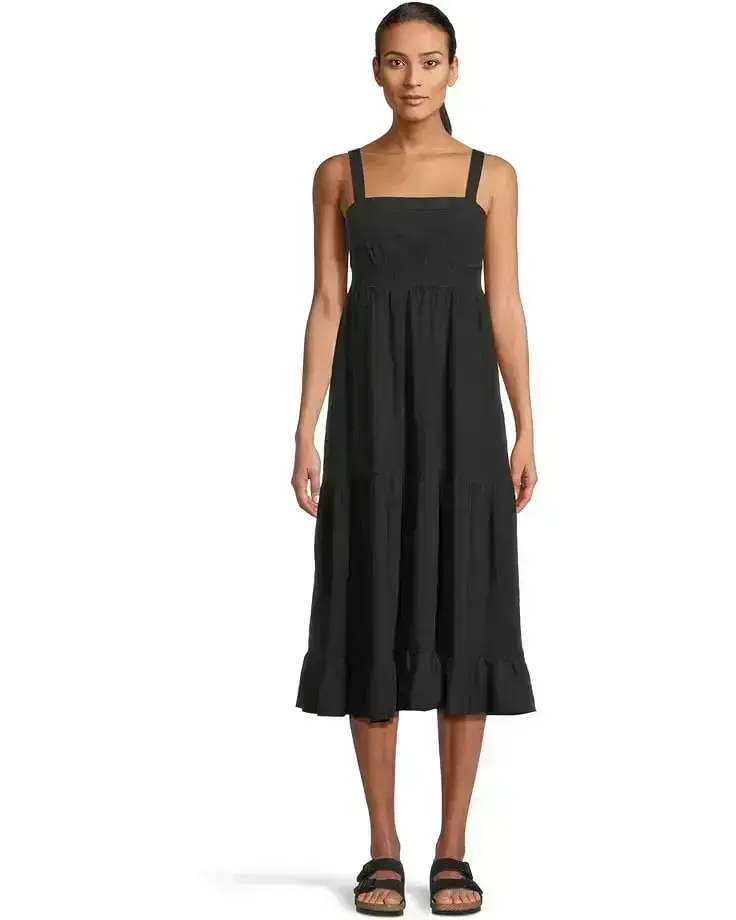 Women's Toad&Co Taj Hemp Tiered Midi Sleeveless Dress