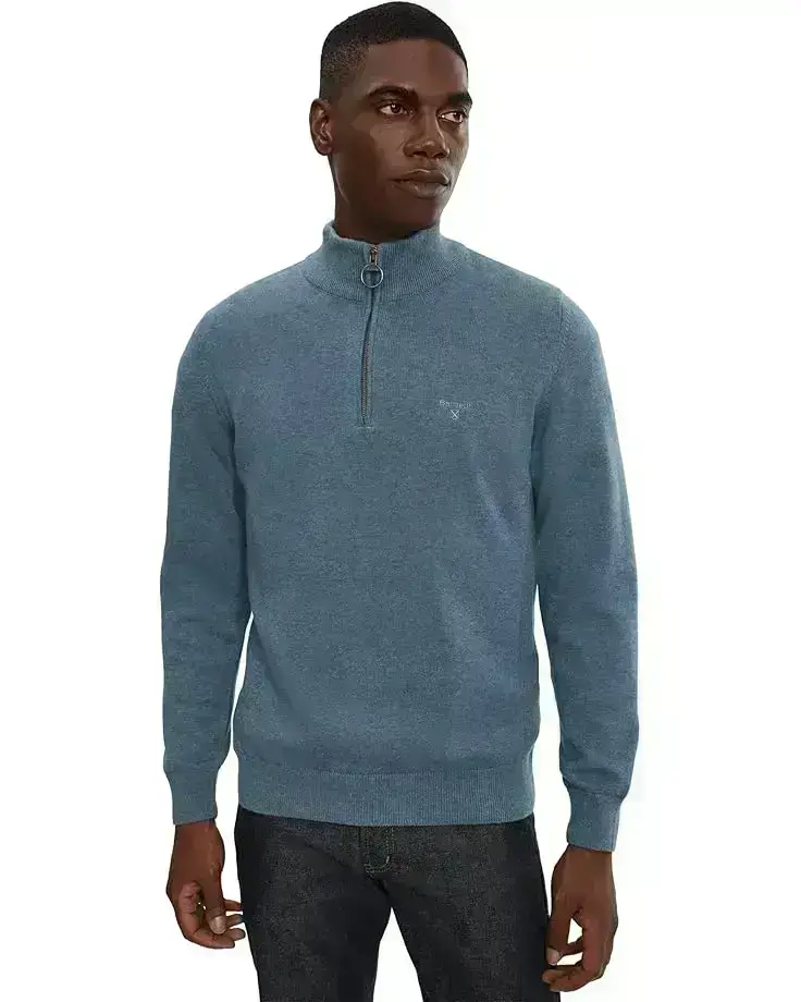 Men's Barbour Cotton Half Zip Knitted Jumper