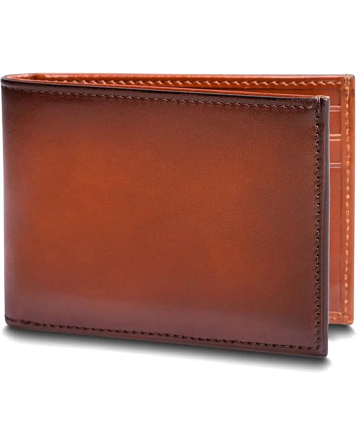 Men's Bosca Hard Smoked with Burnishing Small Bifold Wallet