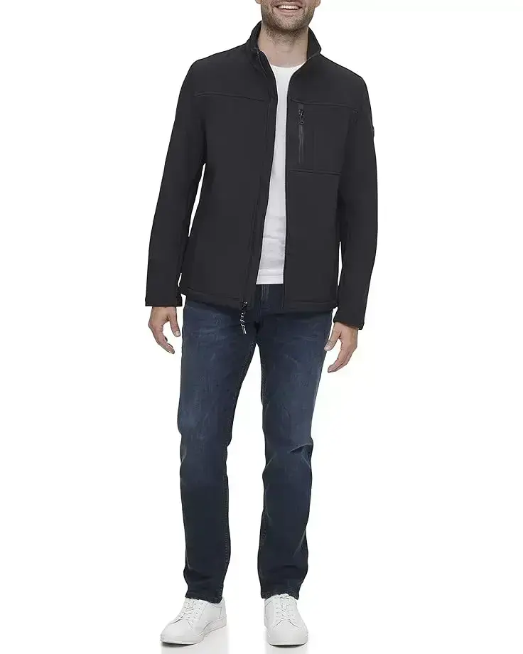 Men's Calvin Klein Calvin Klein Water Resistant Soft Shell Open Bottom Jacket (Standard and Big & Tall)