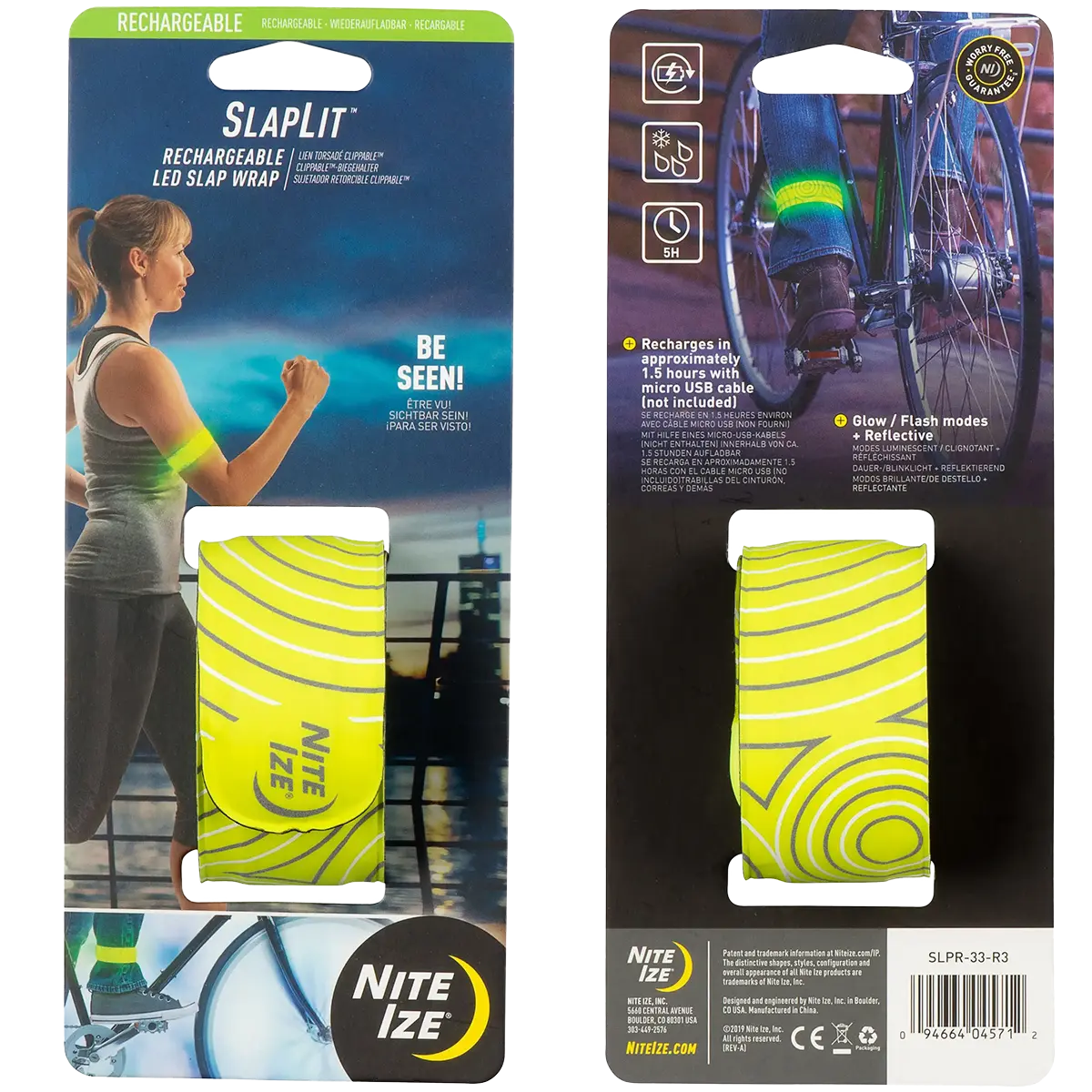 SlapLiT Rechargeable LED Slap Wrap - Yellow