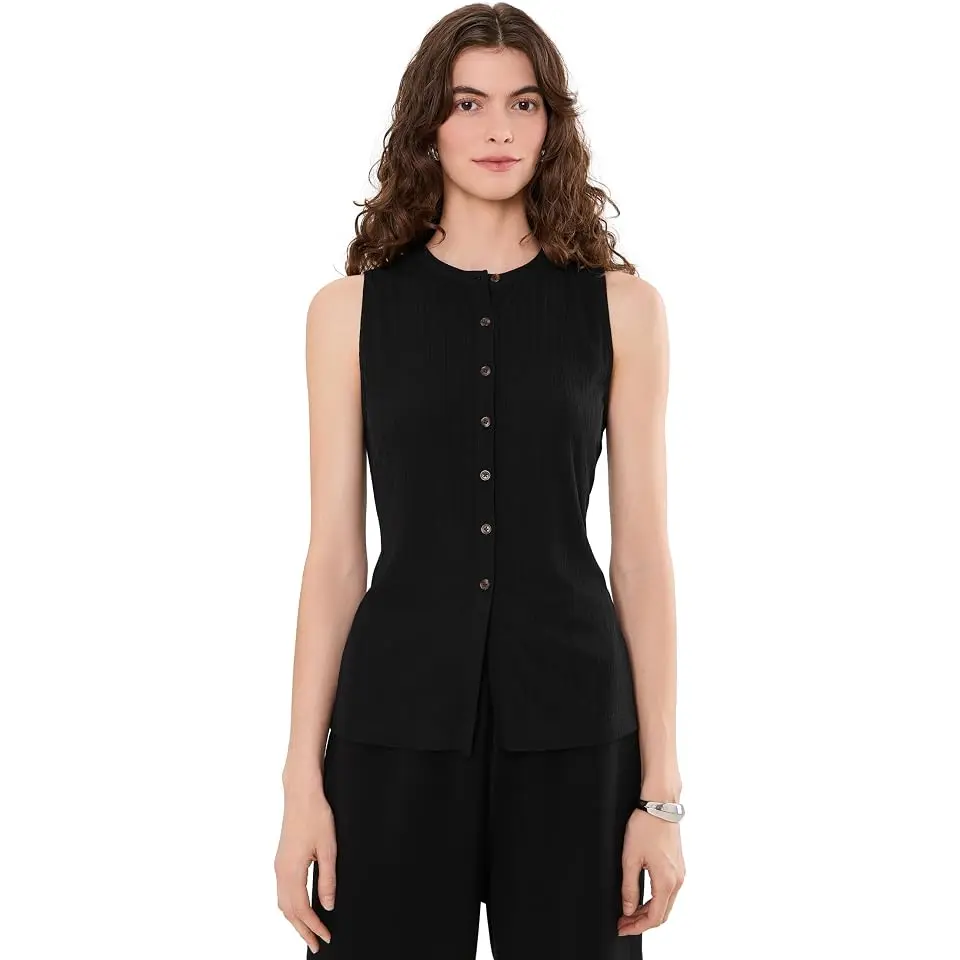 Latia Button Through Tank