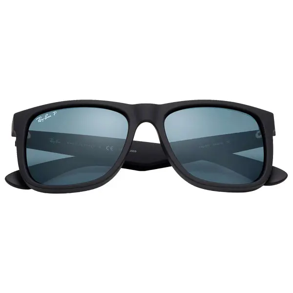 Justin - Black Rubber/Dark Blue Polarized