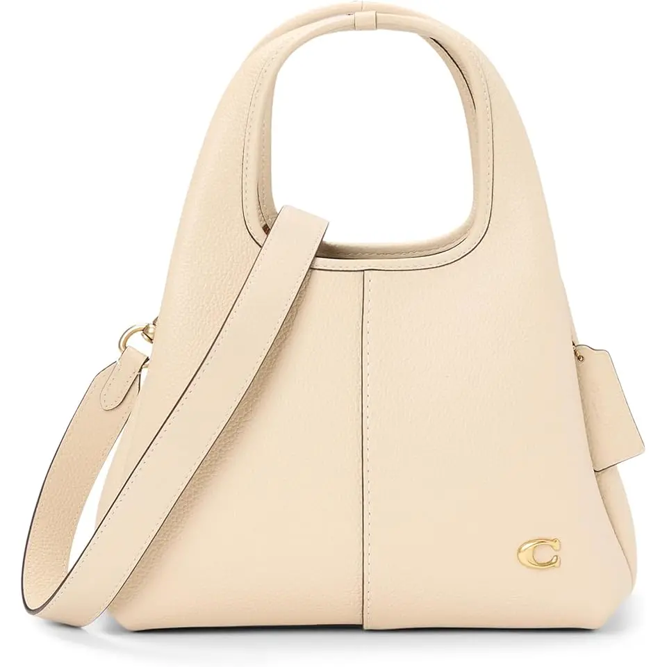 Polished Pebble Leather Lana Shoulder Bag 23