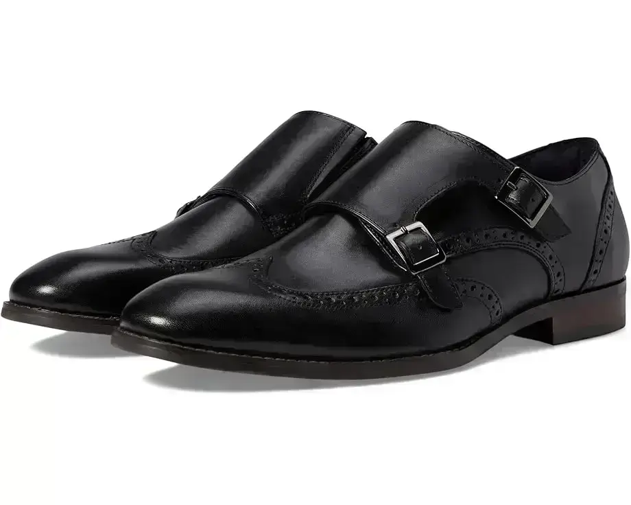 Men's Stacy Adams Karson Wing Tip Double Monk Strap
