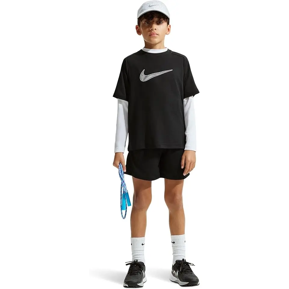 Dri-FIT™ Multi Short Sleeve Top Hybrid (Little Kid/Big Kid)