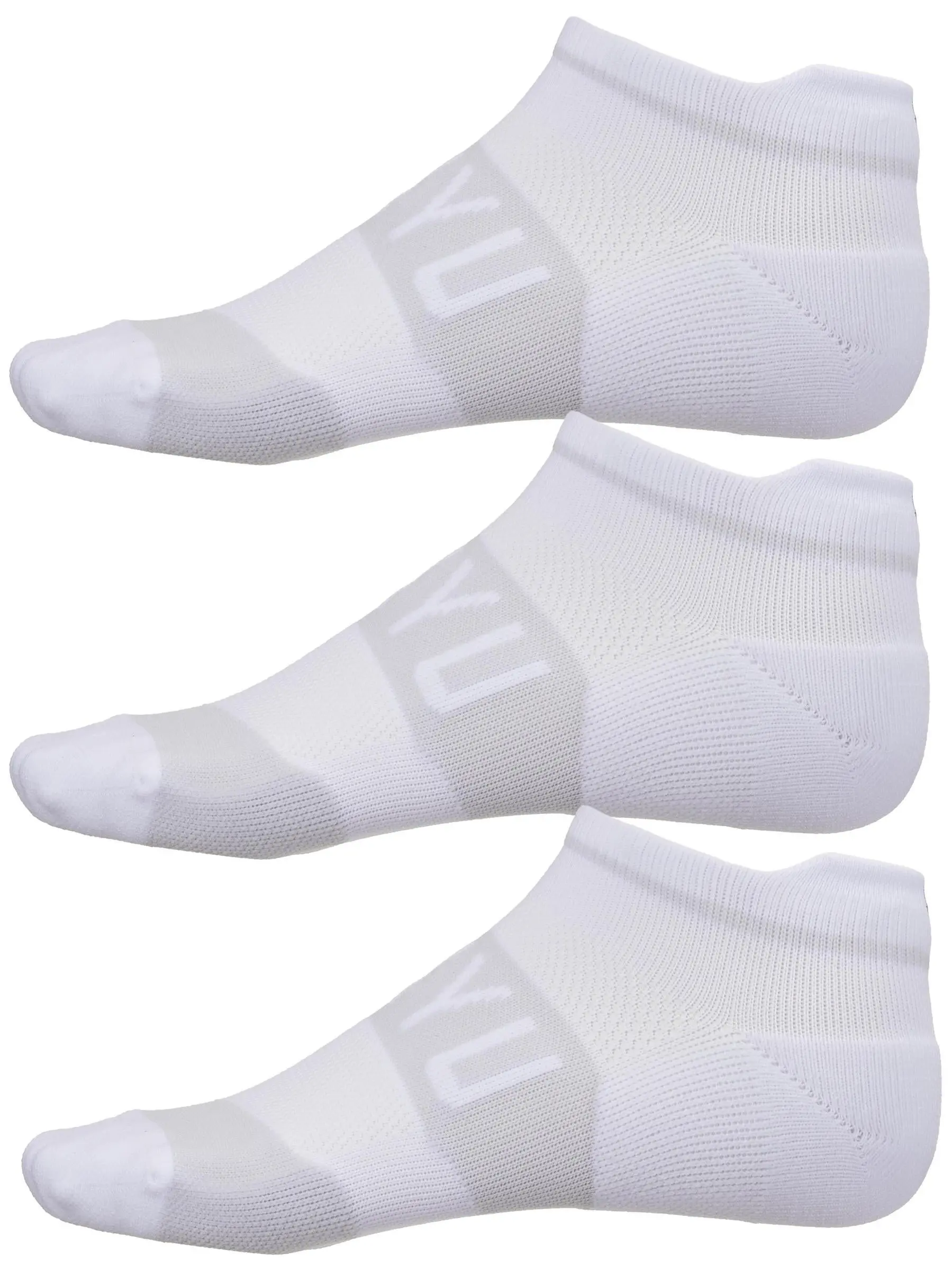 SHYU Training No-show Socks 3-Pack White