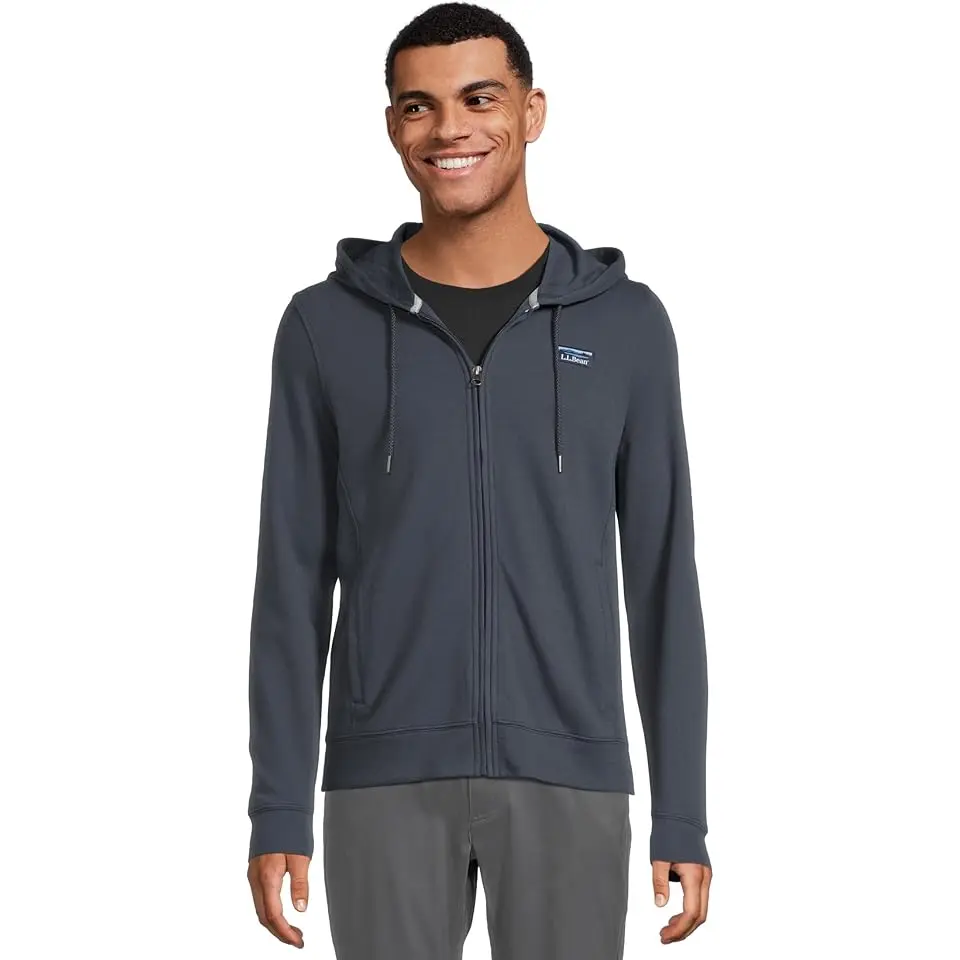 Comfort Stretch Performance Pique Hooded Full Zip