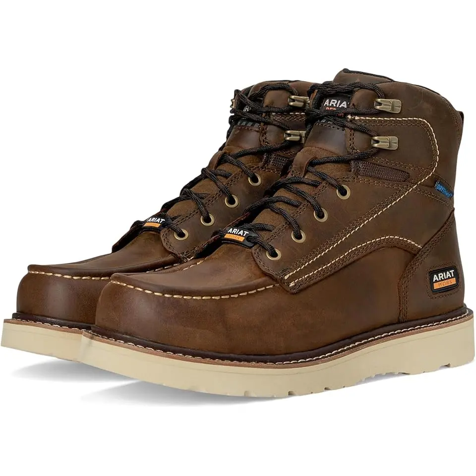 Rebar Wedge Moc Toe 6" Waterproof Work Boots