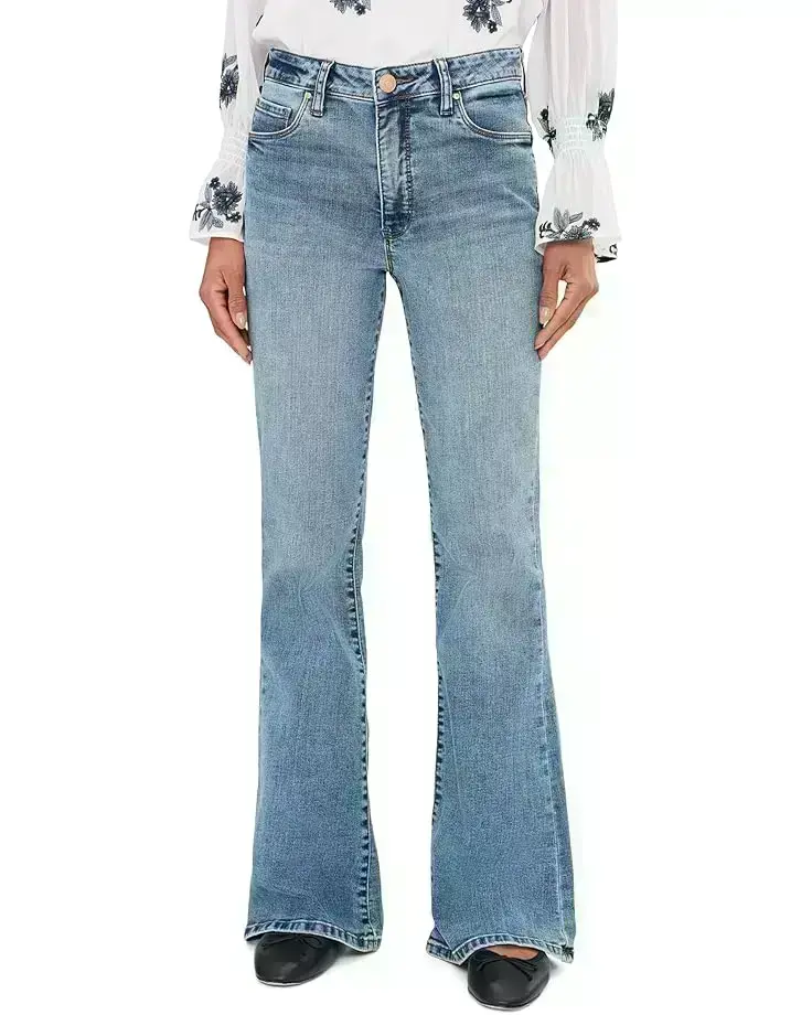 Women's KUT from the Kloth Ana High Rise Fab Ab Flare-Baby Dn All Over