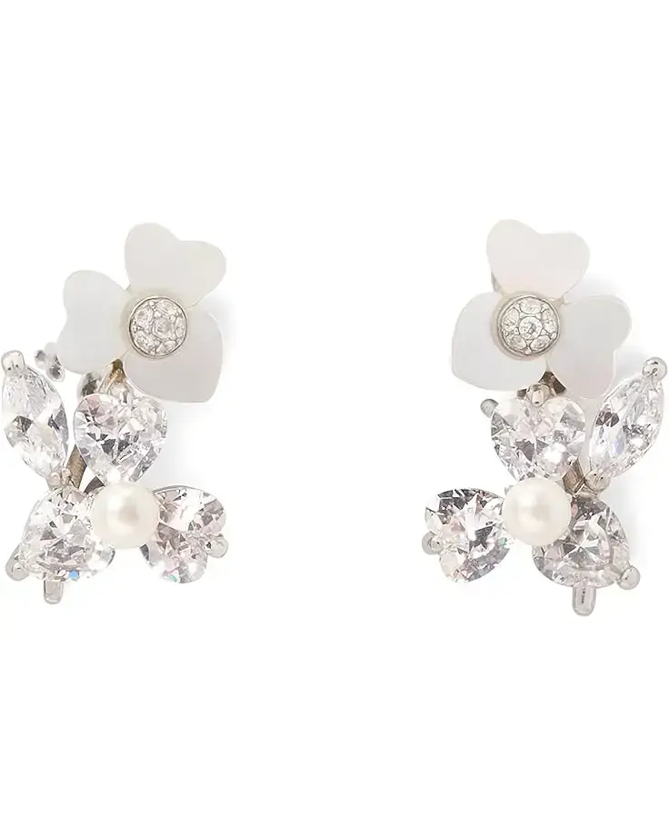 Precious Pansy Cluster Studs