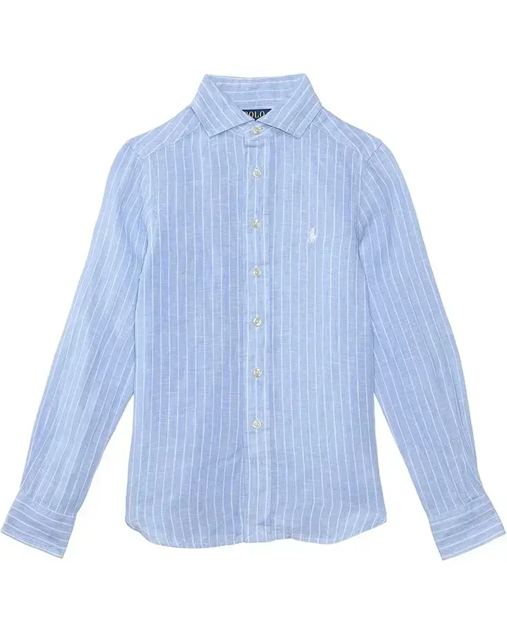 Polo Ralph Lauren Kids Striped Linen Shirt (Toddler/Little Kid)
