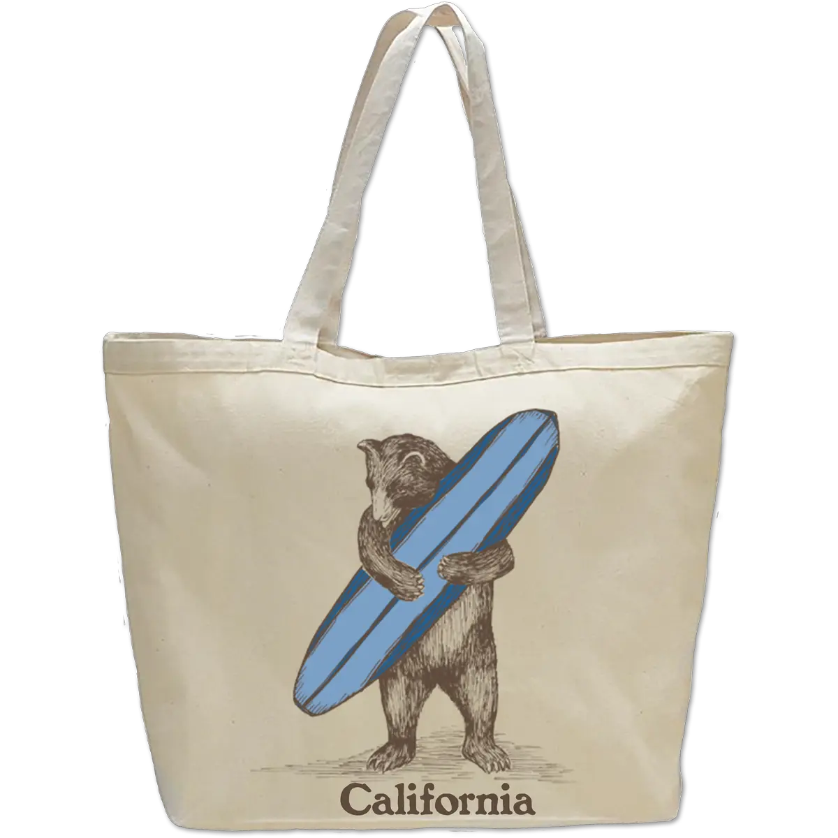 Surf Bear Beach Bag Oversized Tote