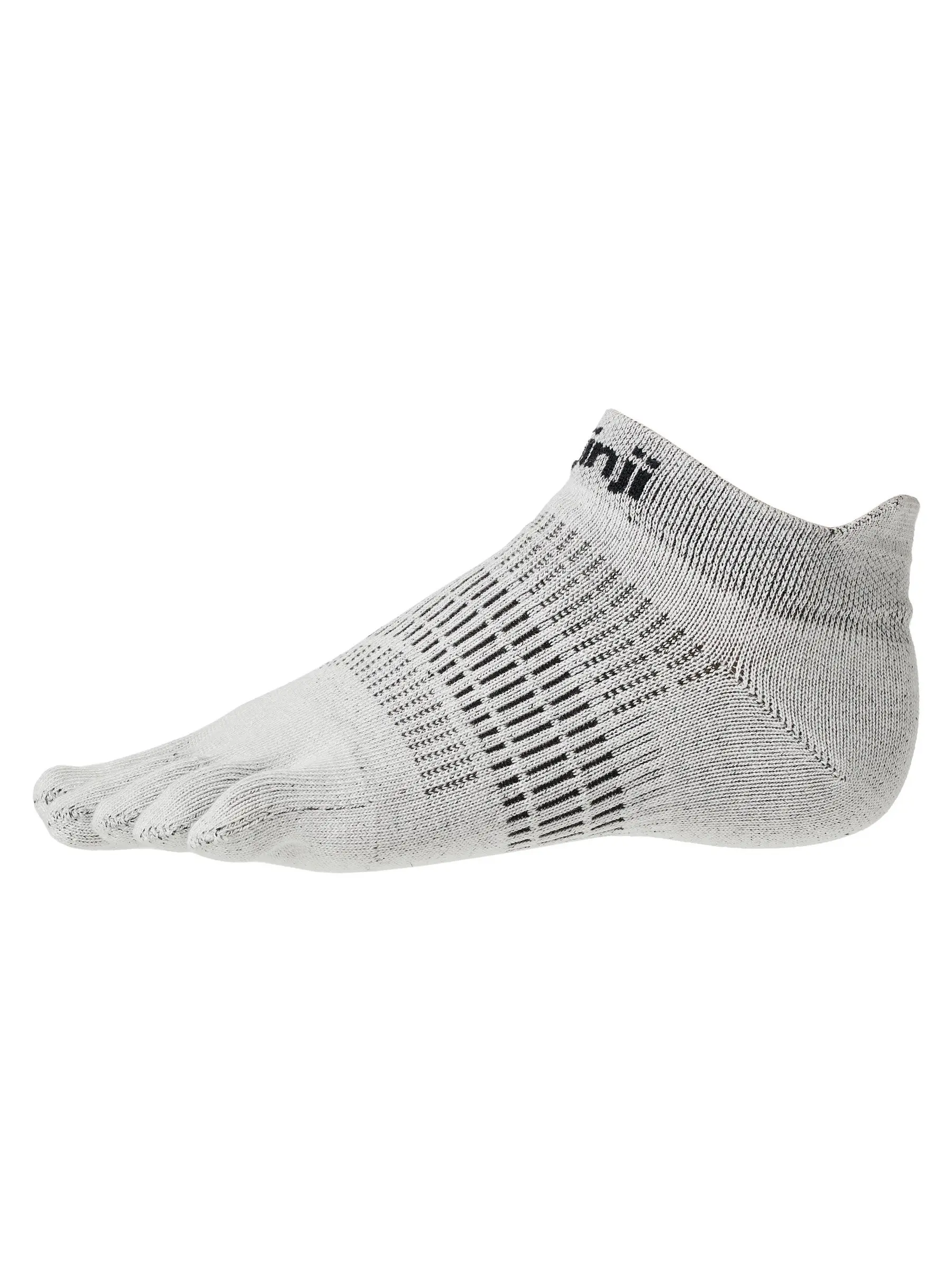 Injinji Women's Run Lightweight No-Show Socks Gray