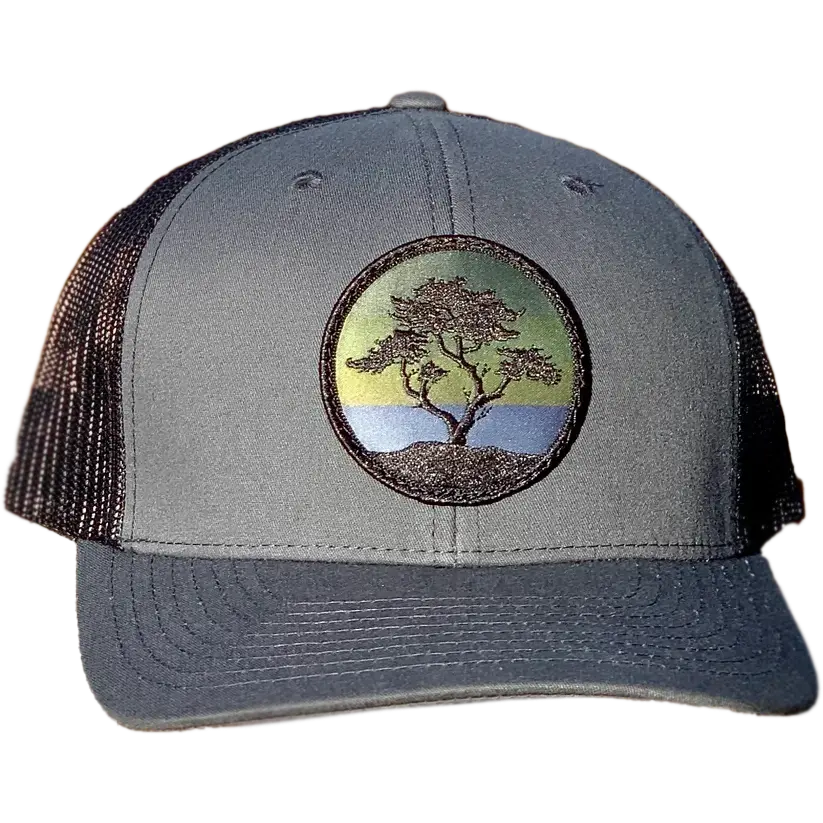 Curved Brim Trucker w/ Blackout Cypress