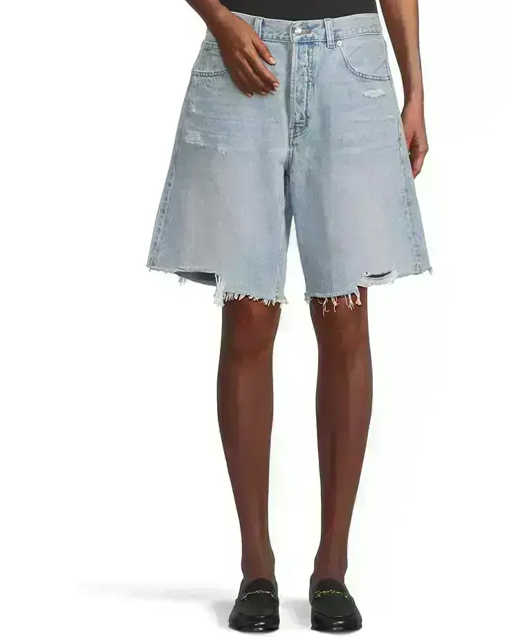 Women's Madewell The Essex Long Baggy Short