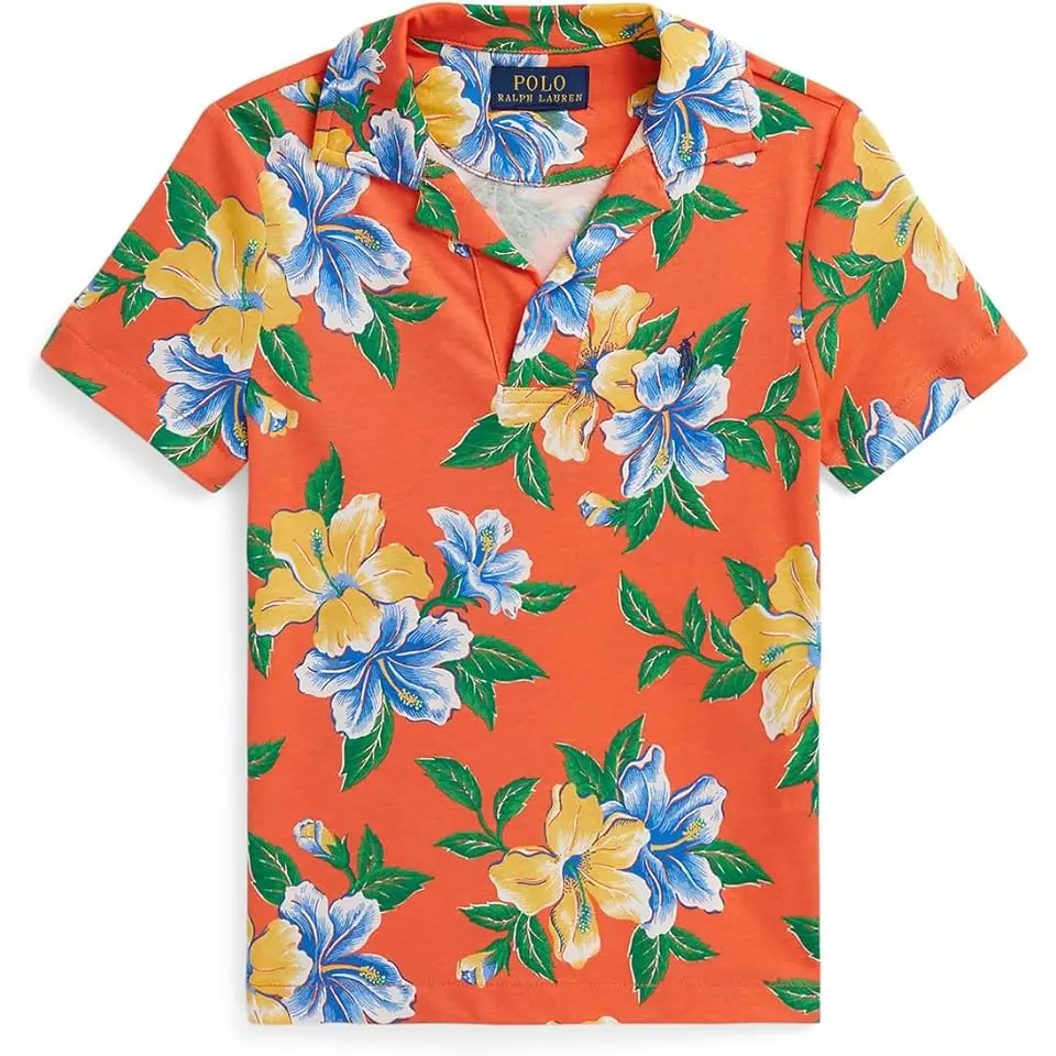 Floral-Print Cotton Jersey Polo Shirt (Toddler/Little Kid)