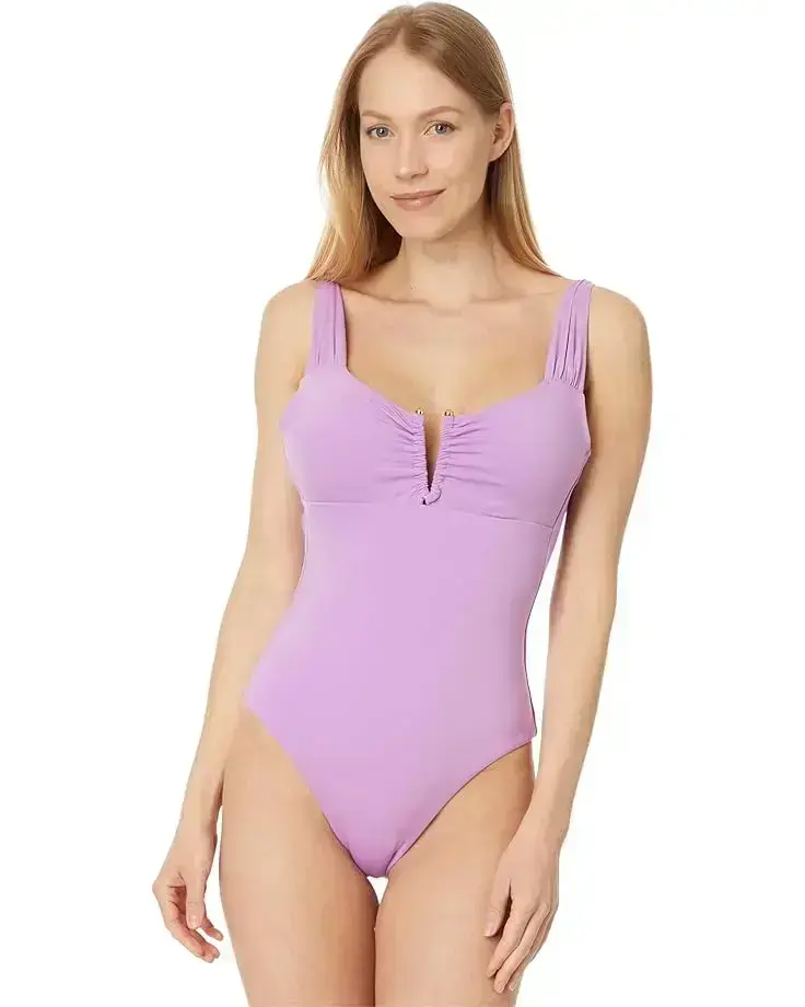 Women's BECCA Color Code Viviana V Wire Plunge One Piece