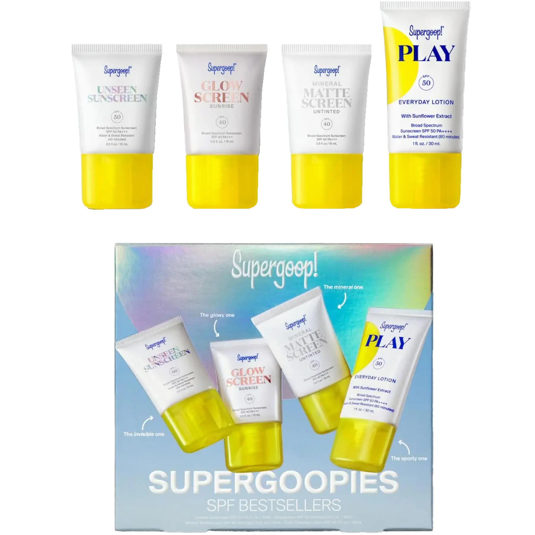 Supergoopies SPF Bestsellers Kit