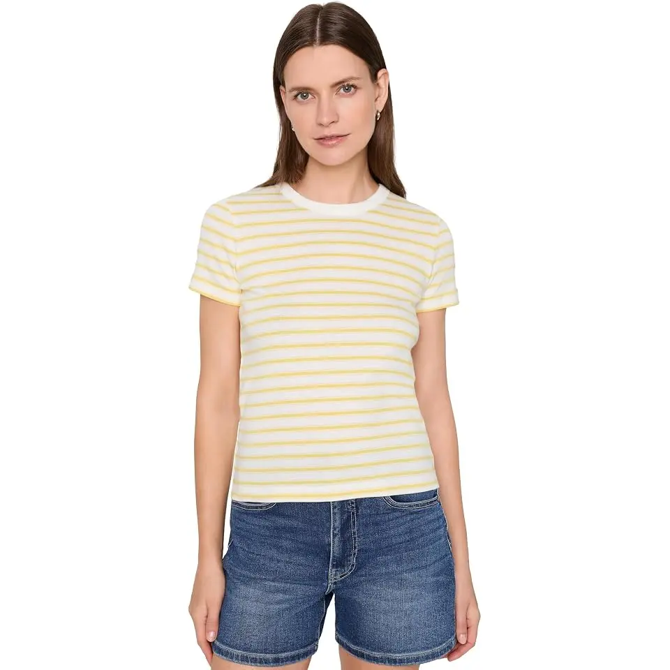 Stripe Shrunken 90s Tee