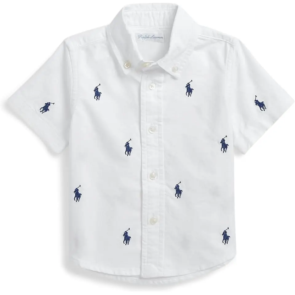Polo Pony Oxford Short Sleeve Shirt (Infant)