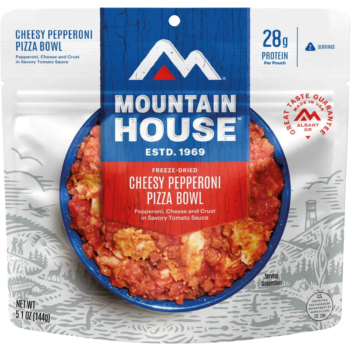 Cheesy Pepperoni Pizza Bowl (2 Servings)