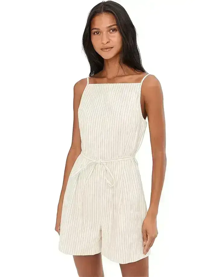 Women's Madewell Smock Back Romper-Cotton Polyester