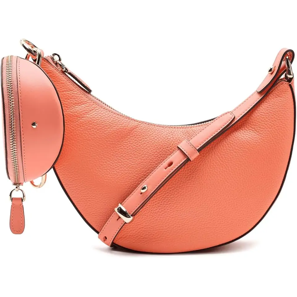 Duo Pebbled Leather Crossbody Bag