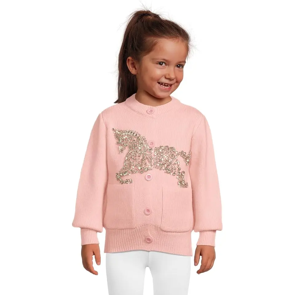 Unicorn Gem Cardigan (Toddler/Little Kid/Big Kid)
