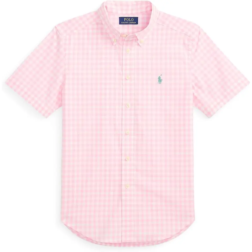 Gingham Cotton Poplin Shirt (Big Kid)