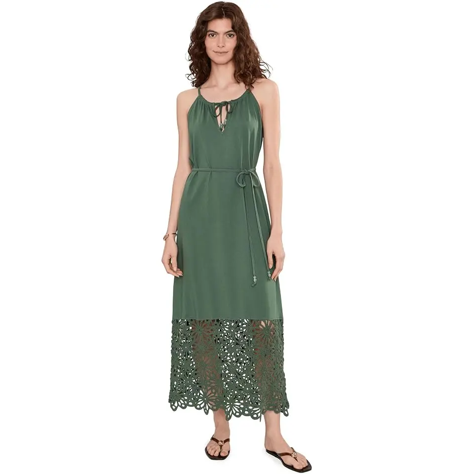 Islandscape Halter Midi Dress