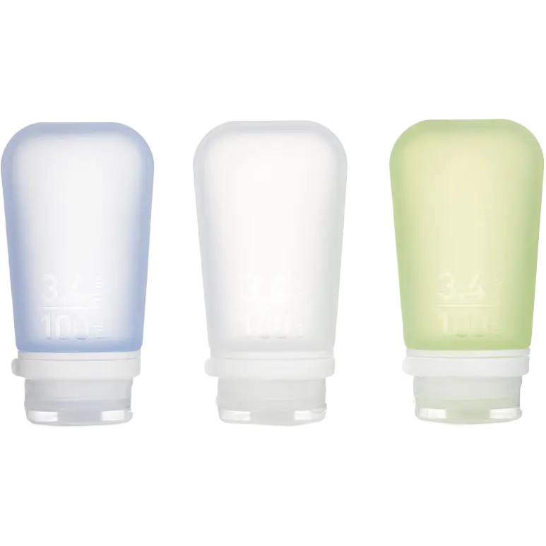 GoToob+ Squeezable Silicone Travel Bottle 3.4 oz (3 Pack)