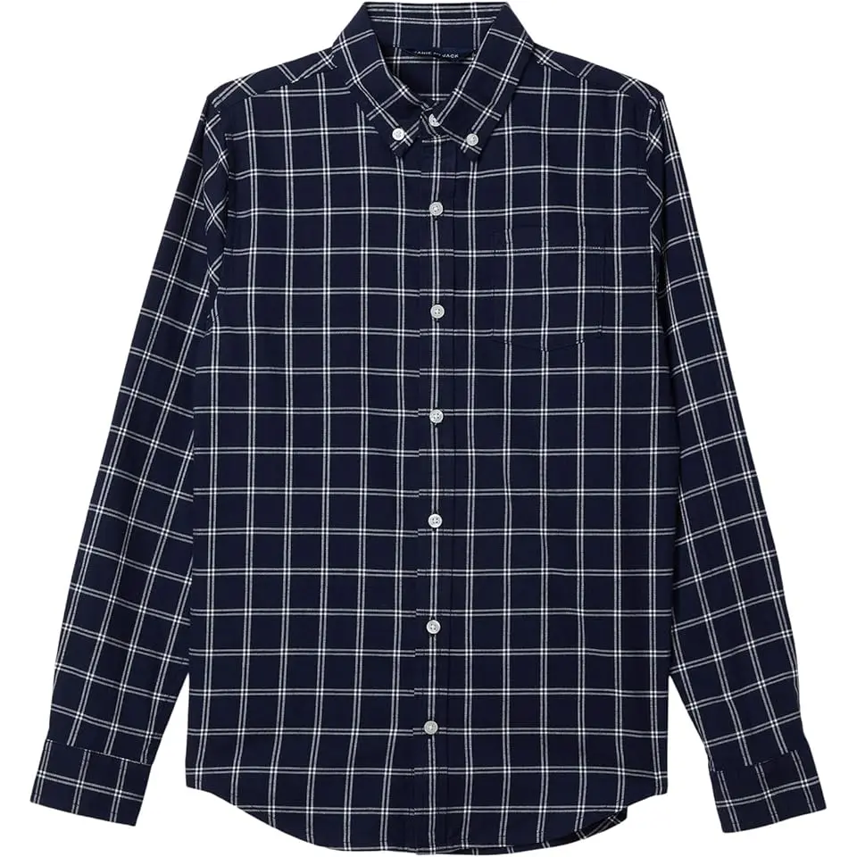 Tattersall Plaid Woven Top (Toddler/Little Kid/Big Kid)