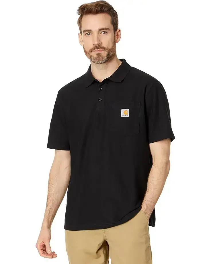 Men's Carhartt Loose Fit Midweight Short Sleeve Pocket Polo