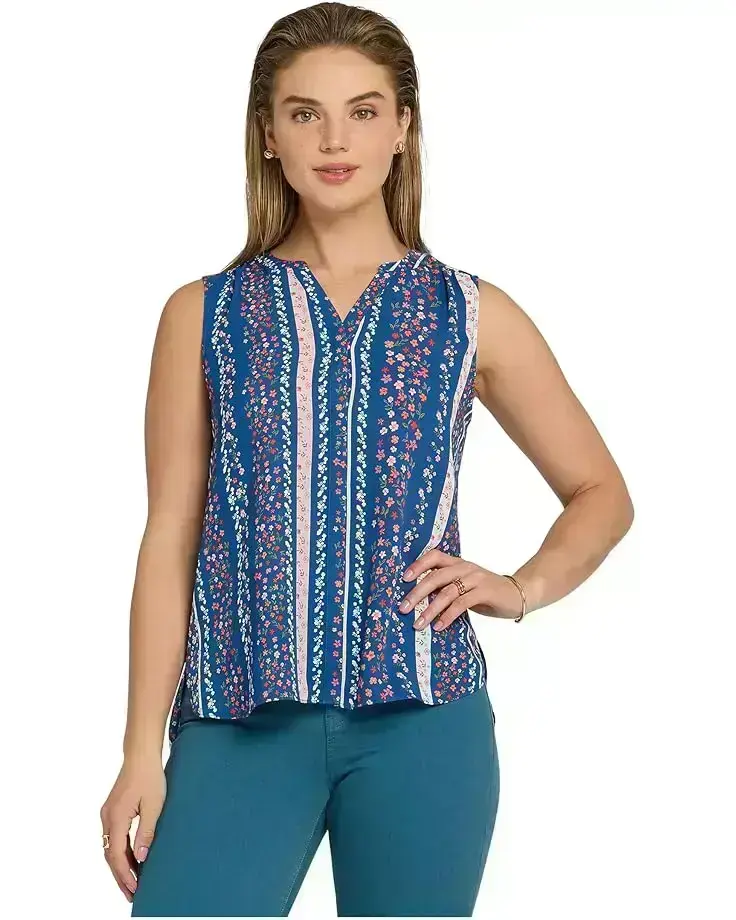 Women's NYDJ Sleeveless Pintuck Blouse