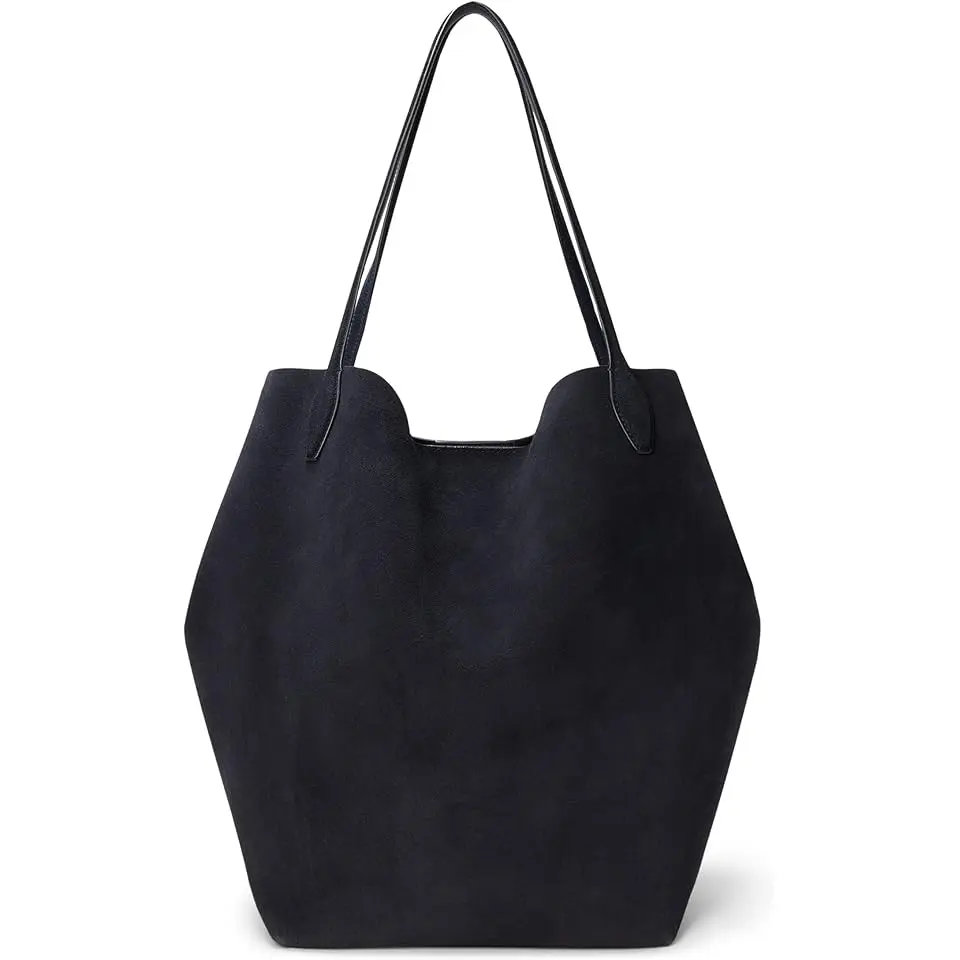 The Oversized Shopper Tote in Suede
