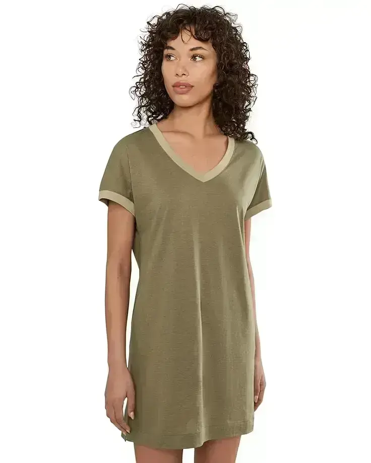 Women's Hanro Laura Short Sleeve Big Shirt Nightgown