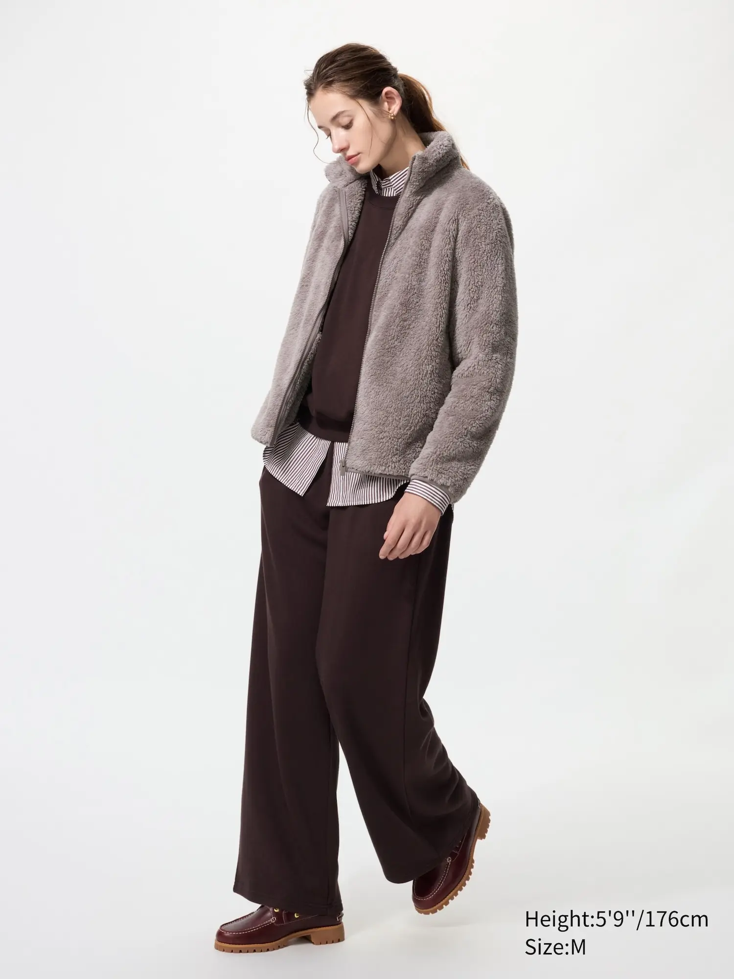 Women's Fluffy Yarn Fleece Full-Zip Jacket