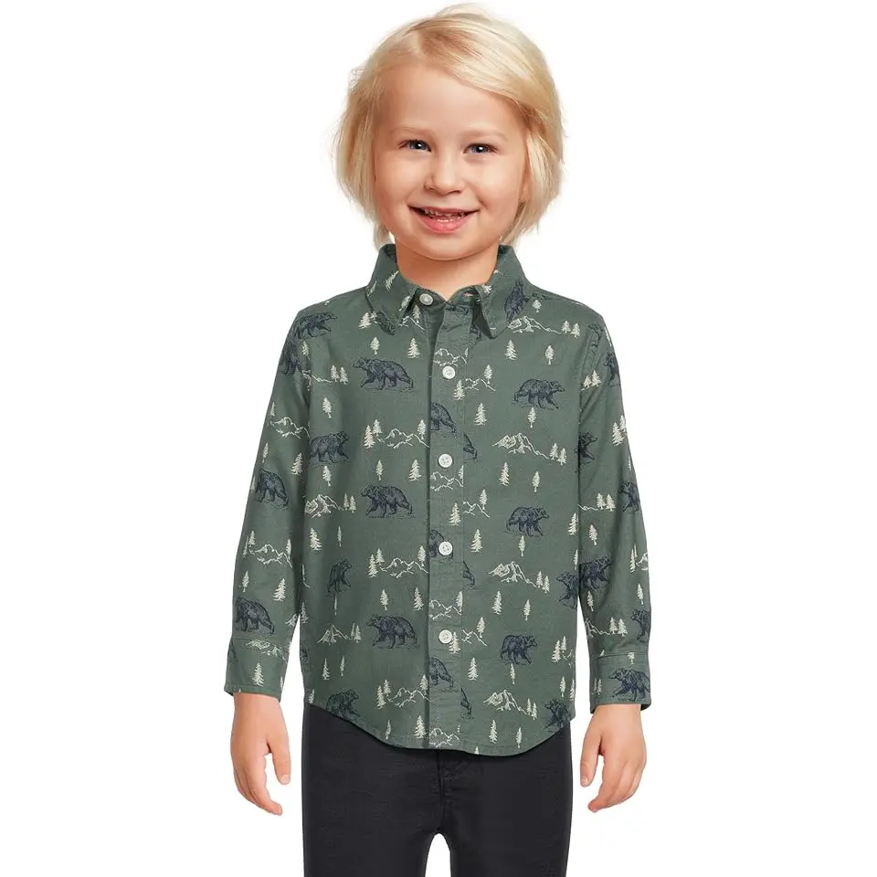 Printed Twill Button Down Shirt (Infant)