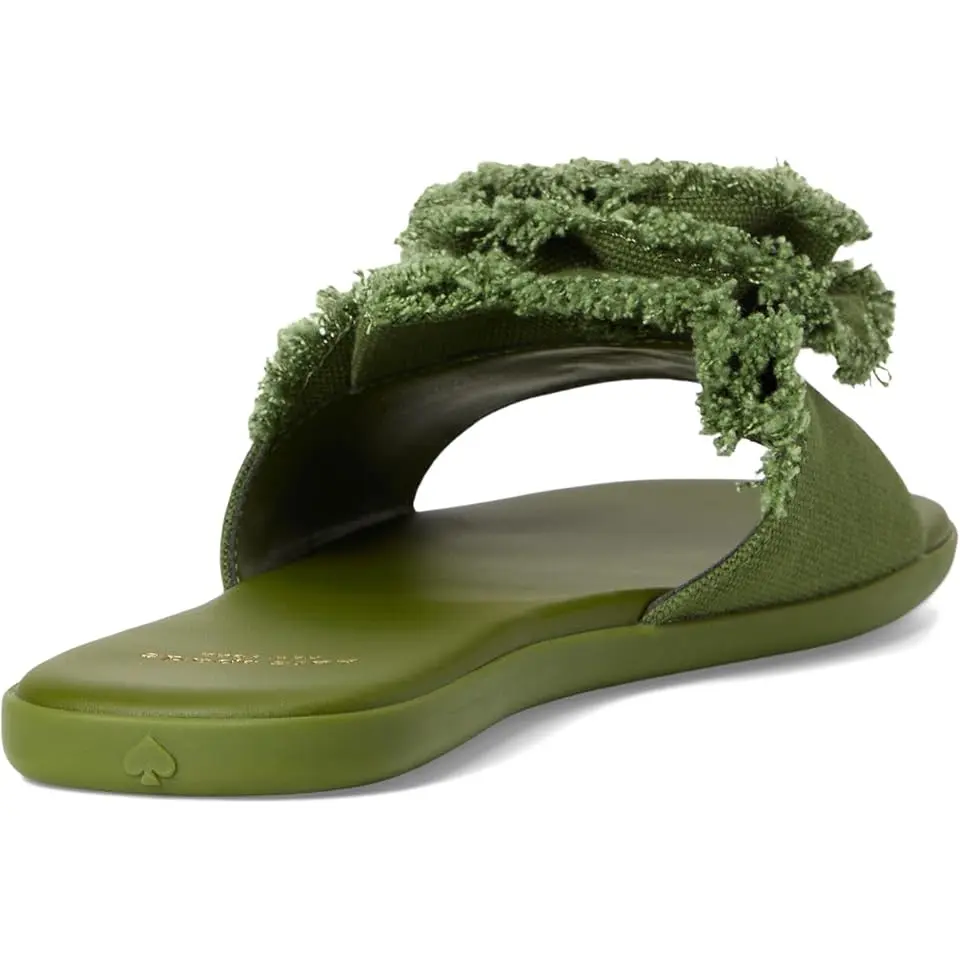 Flourish Canvas Flat Sandals
