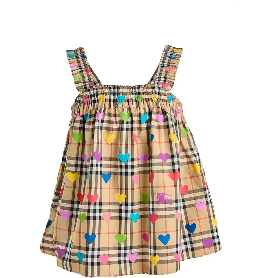 Gabi Heart Check Shirt (big Kid)