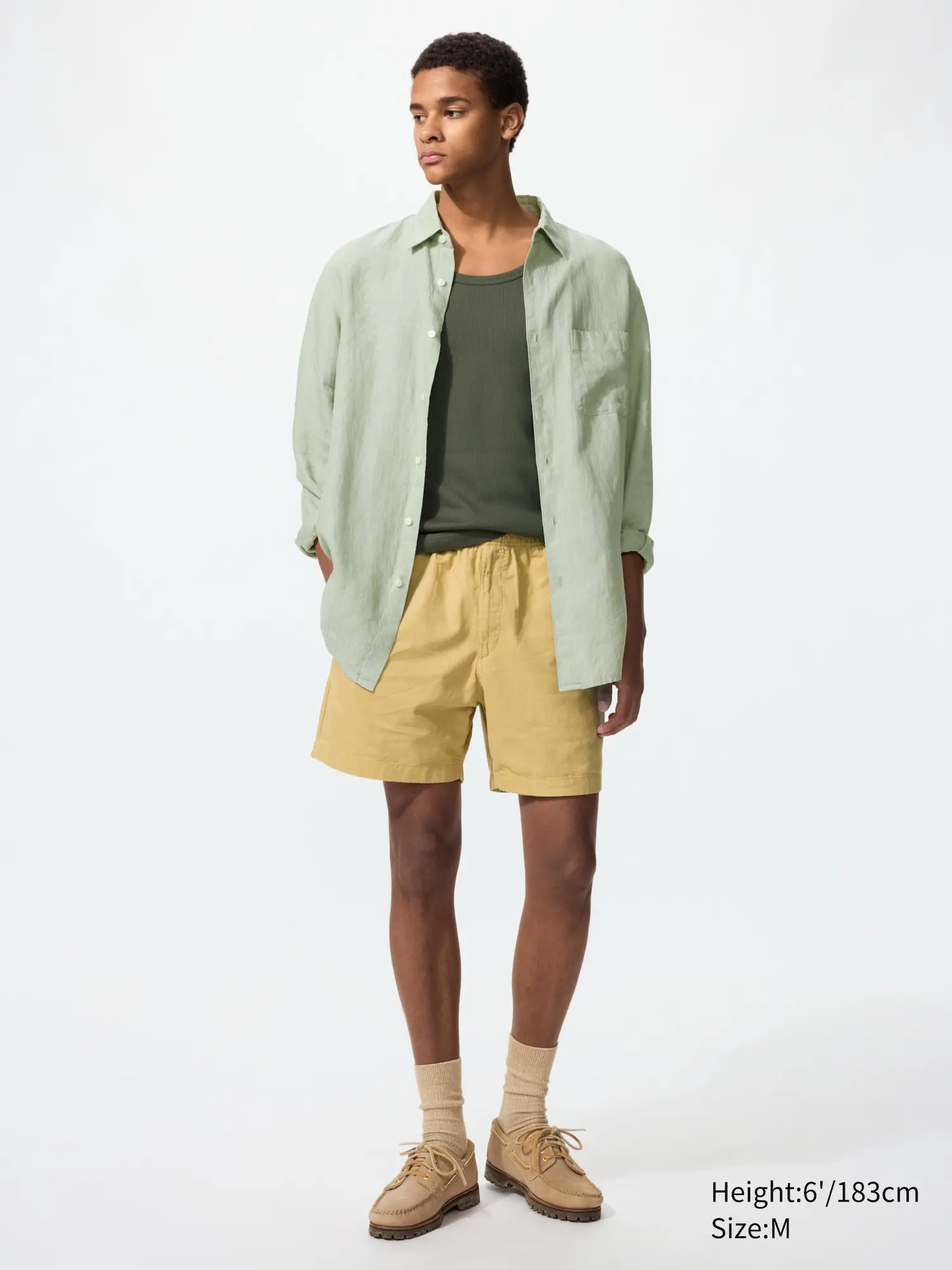 Linen Blend Easy Shorts | 5"