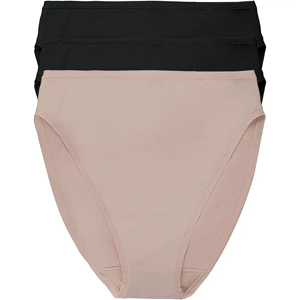 Bliss Bare Cotton High Cut Brief 3-Pack
