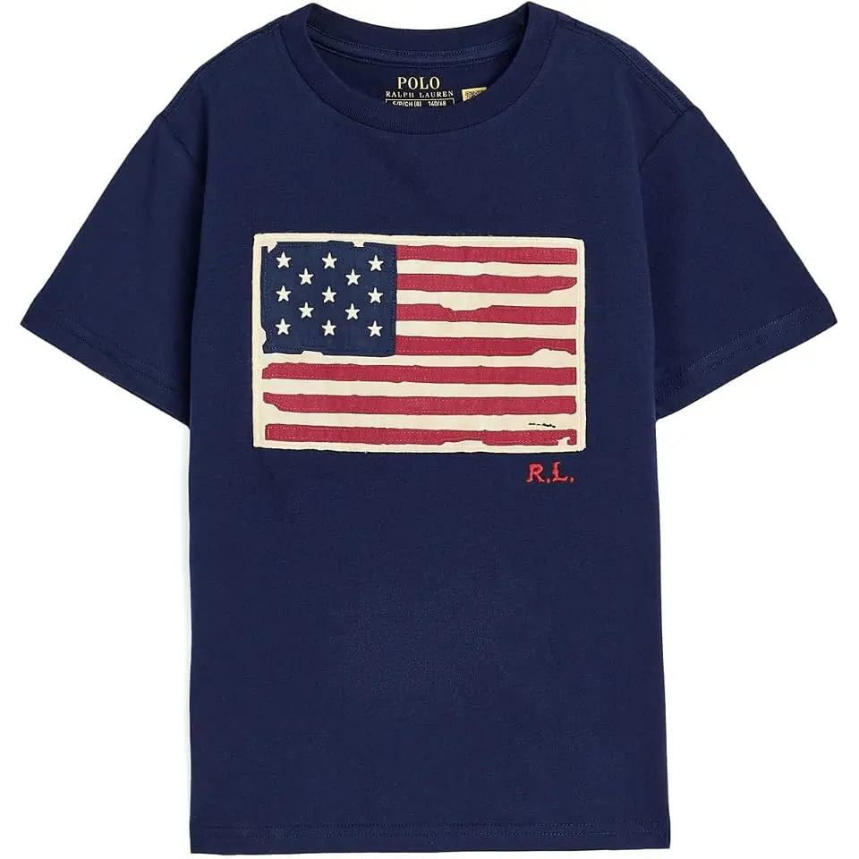 Flag Cotton Jersey Tee (Big Kid)
