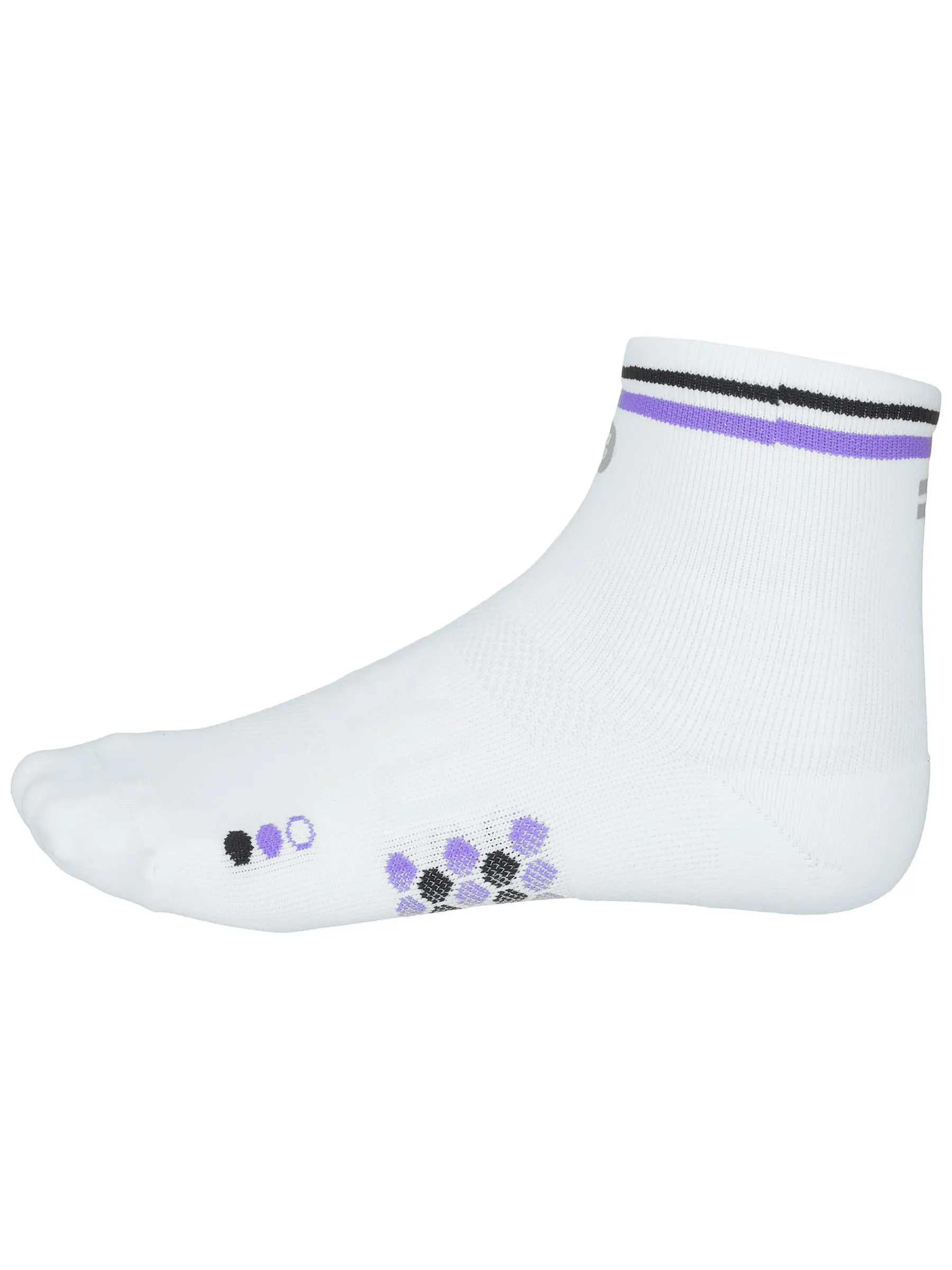 SHYU Racing Quarter Crew Socks White/Indigo/Black