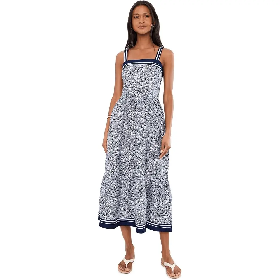 Square Neck Tank Midi Dress