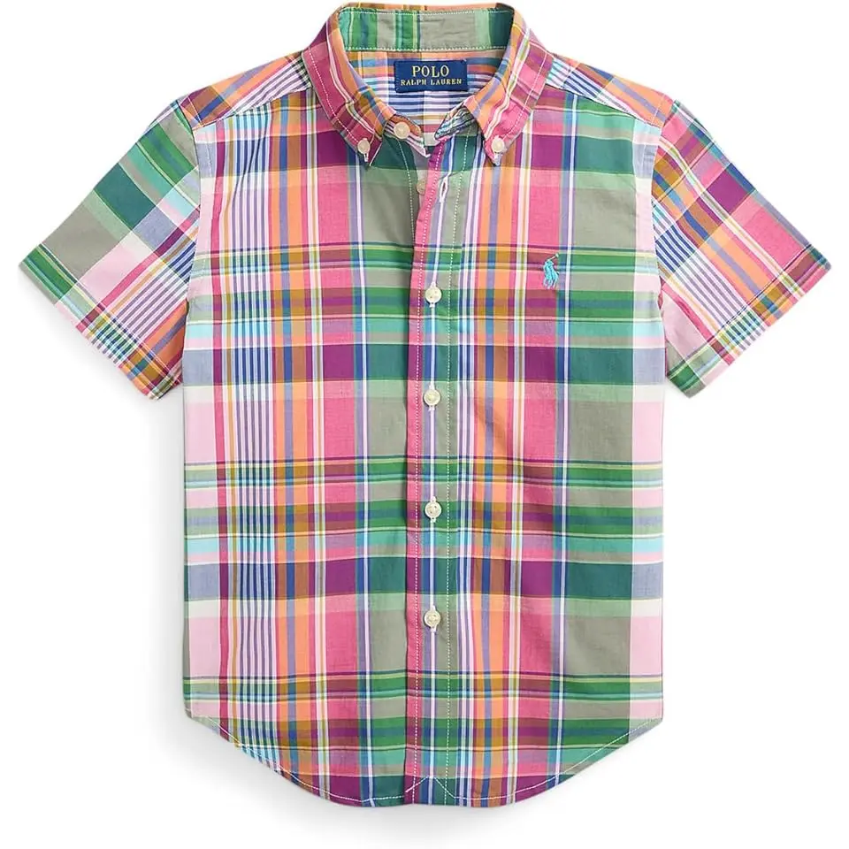 Plaid Cotton Poplin Shirt (Toddler/Little Kid)